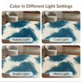 thumbnail image 7 of ODIKA 8'x10' Washable Area Rug Non-Shedding, Easy Care, Hallway Vintage Long Faded Abstract Asymmetrical Teal Motifs for King Size Bedroom Under Bed, Master Suite, 7 of 7