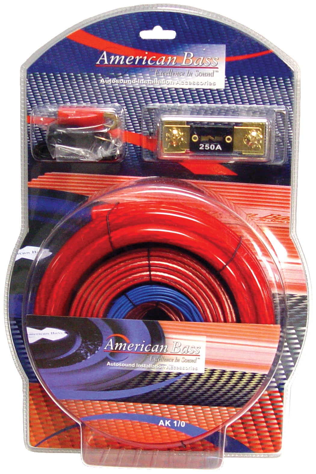 American Bass AK1/0 Amplifier Wiring Kit 0 Gauge American Bass