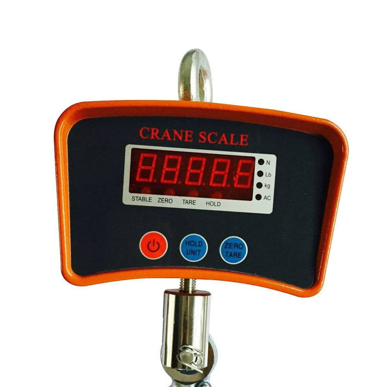 Global Industrial™ LED Digital Crane Scale w/ Remote, 500 lb x 0.2 lb
