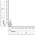 thumbnail image 4 of 2 3/5 Ct Oval & Round Cut Lab Created Moissanite Diamond Halo Pendant Necklace 18" Chain In 14K Yellow Gold Over Sterling Silver (G-H Color,VVS1 Clarity,2.20 Ct), 4 of 5