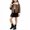 Brown1, variant on XYAIYT Girls Leather Jacket Fashion Biker Style Zipper Up Short Coat for Kids Fall Spring Outerwear Going Out