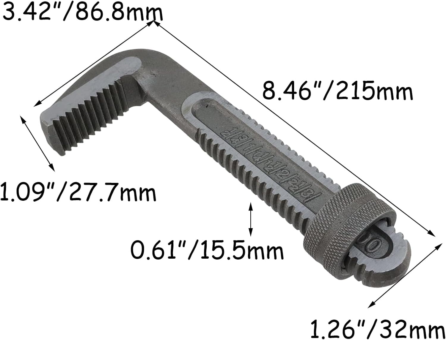 14 Inch Pipe Wrench Replacement Hook Jaw – Forged Carbon Steel Plumbing Wrench Jaw for 14" Adjustable Wrench Repair Part for Plumbing & Mechanical Tools