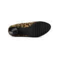 thumbnail image 5 of BLISSFUL STEP Women's Round Toe Block Heels Chelsea Ankle Boots Leopard 9.5, 5 of 8
