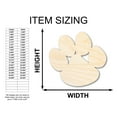 thumbnail image 2 of Unfinished Wood Bear Paw Shape - Craft - up to 46" 20" / 1/2", 2 of 4