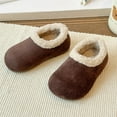 thumbnail image 6 of Quealent Kids Toddler Slippers Boys Girls Indoor House Shoes Non-Slip Slippers Socks Outdoor Warm Walking Shoes Coffee for Size 8.5, 6 of 8