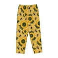 thumbnail image 4 of Daiia Bees and Sunflowers Women's Sleep Pant with Pockets and Drawstring,Pajama Pants-, 4 of 9