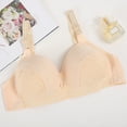 thumbnail image 2 of Underoutfit Bras for Women Wireless Push-Up Seamless Bra Solid Print Beige 42, 2 of 3
