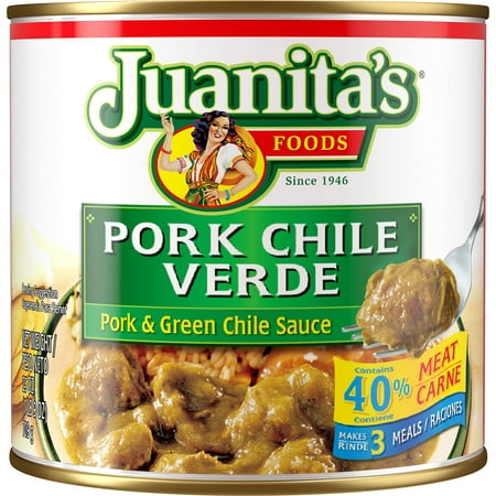 Juanita's Foods Pork Chile Verde, 25 oz Can