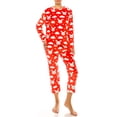 thumbnail image 2 of Womens Fleece Pajama Set Pullover - Warm Pajamas for Winter, 2 of 3