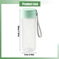thumbnail image 3 of MOPOOR Small High-Temperature Wide Mouth Drink Bottle,Portable Water Bottle with Lanyard Plastic Reusable Drinking Cup Leakproof Travel Water Bottle for Gym Office Home Travel Outdoor Sports, 3 of 7