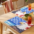 thumbnail image 4 of USA Flag Placemats Set of 1, Eagle Non-Slip Place Mats Washable Table Mats for Kitchen Dining Table Decorations Indoor/Outdoor, 4 of 9
