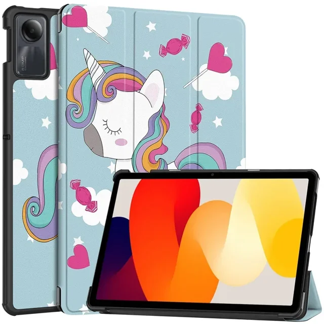 For Xiaomi Redmi Pad SE Tablet Case 2023 PU Leather Tri-Folding Stand Magnetic Shell for Xiaomi Redmi Pad SE 11 Inch Case Cover DJS Redmi Pad SE 11 inch