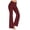 Red, variant on Turilly Women's Cozy Fleece Lined Flare Leggings High Waisted Thermal Yoga Pants for Winter Wear