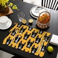 thumbnail image 3 of Boston Terrier Summer Placemats Table Placemats Set Of 6-Linen Kitchen Washable Placemats Table Mats 11.8"x17.7"Non-Slip Heat Resistant, 3 of 5