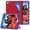 Red+Blue, variant on Kids Case for iPad 9th/8th/7th Generation with Pencil Holder, Lightweight Shockproof Stand Anti-Slip Rugged Silicone PC Case Cover for iPad 10.2" 2021/2020/2019 for Boys Girls, Red+Blue