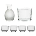 thumbnail image 5 of TISHITA Japanese Sake Glass Set Sake Pot Set Multifunctional Creative Home Use Warmer Hammered Texture Decanter for Buffet Table clear, 5 of 8