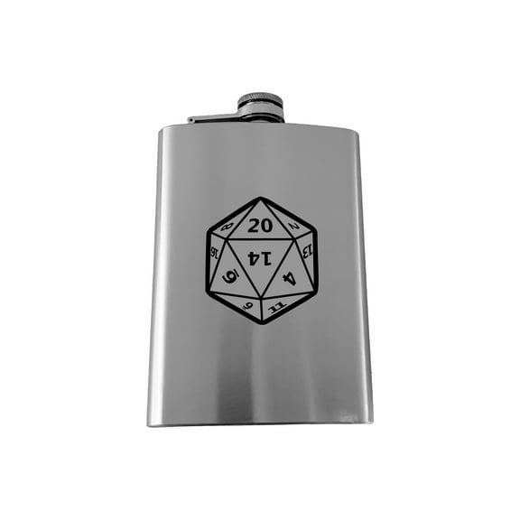 8oz D20 SS Flask L1