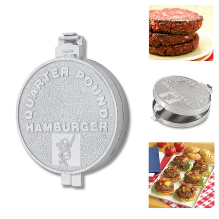 Hamburger Patty Mold Burger Maker Press Quarter Pound Uniform Round Patties
