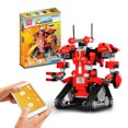 thumbnail image 1 of Smart Robot DIY Kit Intelligent Programmable Building Block Toy Science Engineering Educational Learning STEM Remote and Smartphone APP Control Gravity Induction Mode Voice Control Function, 1 of 7