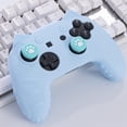 thumbnail image 2 of Game Controller Skin for Switch Pro Control, Cute Cat Paw Gamepad Protective Case with Joystick Thumb Grip Caps and Stickers-Blue, 2 of 9