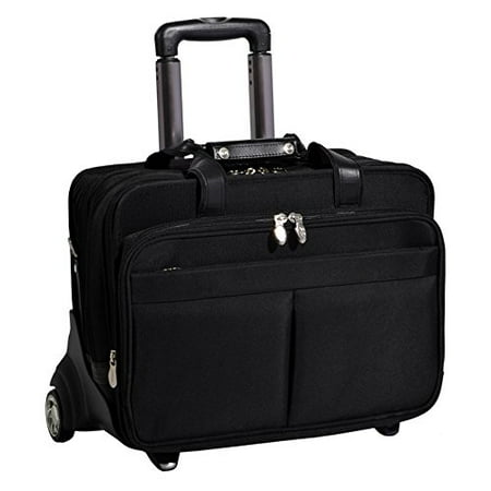 McKlein USA Roosevelt Nylon Detachable-Wheeled Laptop (Best Rated Computer Cases)