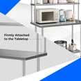 thumbnail image 5 of 48 x 12 Inch Kitchen Stainless Steel Overshelf with Adjustable Lower Shelf, 5 of 5