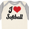 thumbnail image 4 of Inktastic Softball Sports Gift for Girls Girls Long Sleeve Baby Bodysuit, 4 of 5