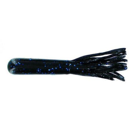 GSM Fishing 4 in. Salt Tube Lures Black Blue Flake - Pack of 8