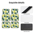 thumbnail image 4 of Fuzoiu Lilies Flowers Print Carpet Floor Mats for Car,Car Foot Mat Set,Universal Fit 4 Piece Mat Pad Set,Fits Most Cars Trucks Vans Sedans SUV Auto Carpet Mat Se, 4 of 7