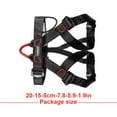 thumbnail image 3 of Climbing Harness Equipment Convenient Professional Half Body Safe Belt Simple Firm Protective Gear for Outdoor Sport Protection Black, 3 of 8