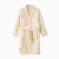 thumbnail image 4 of zuwimk Cotton Waffle Terry Towel Hooded Kids Bathrobe – Soft Absorbent Medium Weight Swim Robe for Boys & Girls(Yellow,2-4 Years), 4 of 4