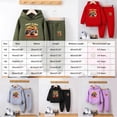 thumbnail image 3 of Kids Clothes Long Sleeve Pullover Colorblock Sweatshirt + Pants Fall Winter Outfit Set, 3 of 6