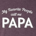 thumbnail image 5 of Wild Bobby My Favorite People Call Me PAPA Father's Day Men Premium Tri Blend Tee, Vintage Purple, Medium, 5 of 5