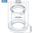 thumbnail image 6 of 2 Inch Outdoor Patio Table Umbrella Hole Ring and Cap Set Silicone Transparent, 6 of 8