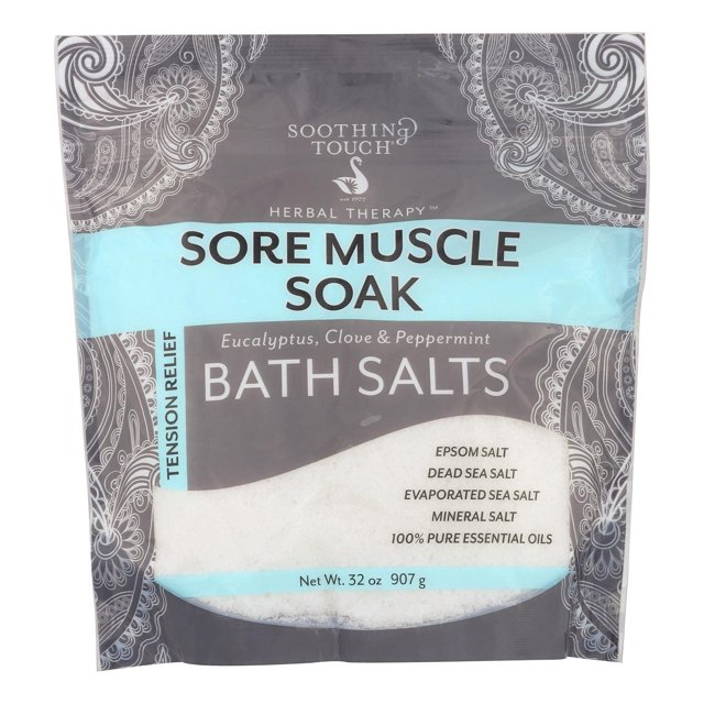 Sales de baño Soothing Touch para remojo muscular, 32 onzas