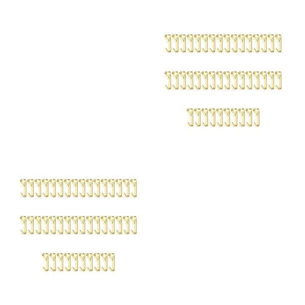 Wosthever 100 Uds. Colgador de cuadros, accesorios para el hogar, gancho colgante de estructura firme, cierre de Metal, Clip de marco Oro 2piezas