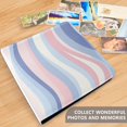 thumbnail image 4 of FORMRS 3 Ring Photo Album 4"x6" Self Adhesive Large Capacity PU Leather Cover, Abstract Pink, 4 of 8