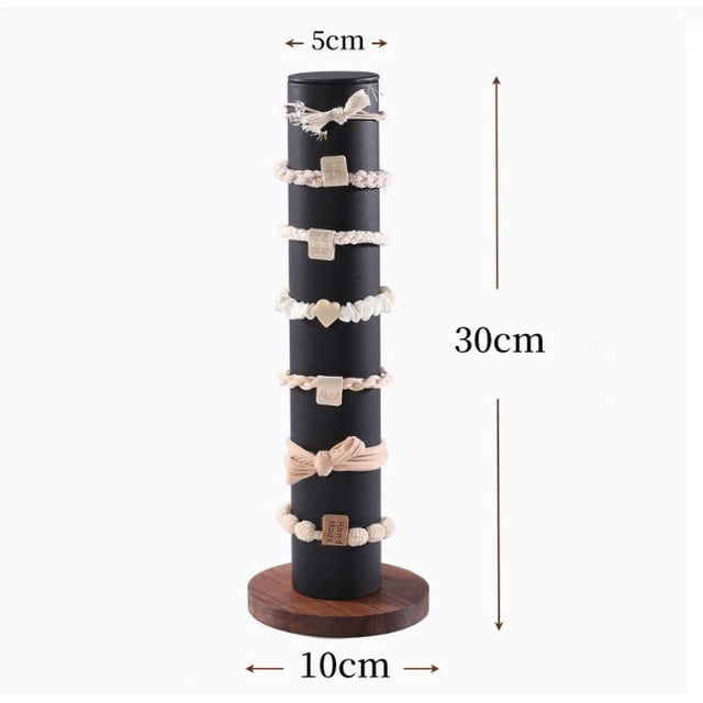 (Accesorios no incluidos) Pilar Chaotian de nogal Soporte for pulsera Soporte for pulsera Soporte for exhibición de pulsera Accesorios de joyería Estante de almacenamiento de accesorios de papelería