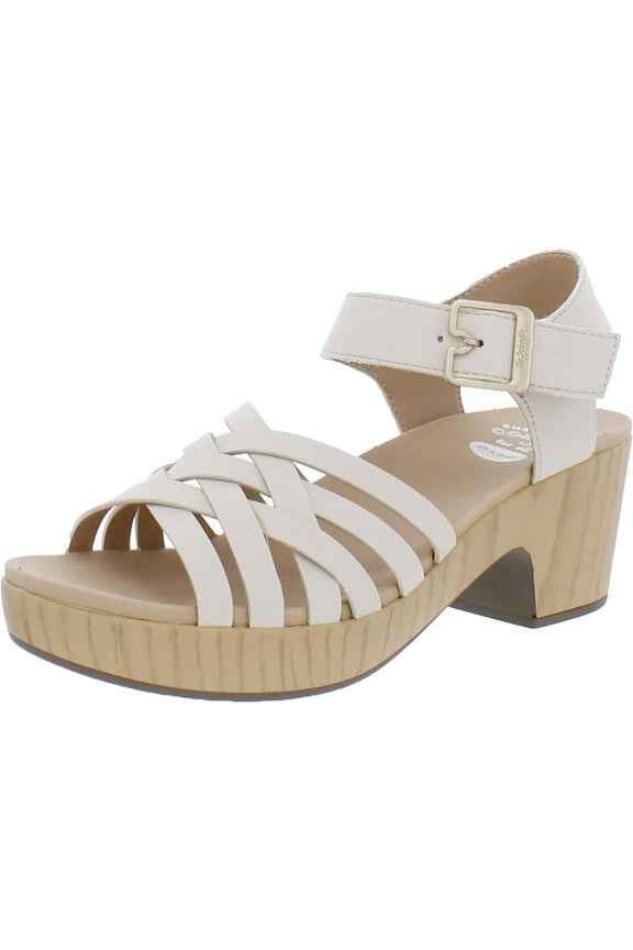 Shoes Womens First Of All Faux Leather Ankle Strap Heels