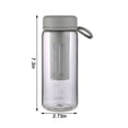 thumbnail image 2 of CUITING Tasse à Eau - 600ML Sans BPA Résistant à l'Usure Étanche Diffuseur en Plastique Bouteille d'Eau avec Filtre Double Couche & Poignée de Transport Sans Fuite d'Eau pour Café Infusé à Froid, 2 of 9