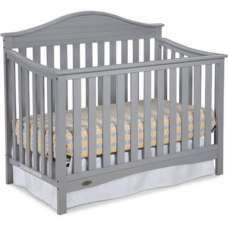 Graco Harbor Lights 4 in 1 Convertible Crib Pebble (Best Cribs Made In Usa)