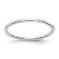 thumbnail image 1 of 10K White Gold 1.2mm Flat Stackable Band - Size 7.5, 1 of 3