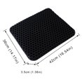 thumbnail image 2 of Cojín de asiento de gel con diseño de panal con funda, cojín suave para silla, cojín para asiento de coche, 2 of 9