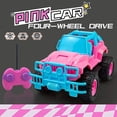 thumbnail image 2 of Coche RC para niñas, el más nuevo camión de control remoto todoterreno púrpura a escala 1:20, juguetes para vehículos de pie grande con baterías recargables y luz LED (camión Rc rosa) JM JM, 2 of 5