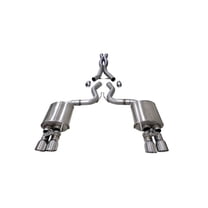 Corsa 2018  Ford Mustang GT Fastback 5.0L 3in Cat-Back System Dual Rear Exit w/ 4in Polished Tips