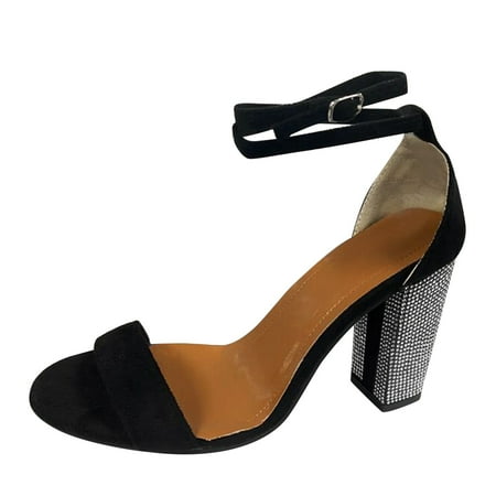 

adviicd Heels Sandals for Women Rose High Heels Shoes for Women Ladies Fashion Solid Color Rhinestone High Heel Shoe Boots for Women High Heel