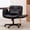 Black, variant on IPKIG Criss Cross Office Chair w/ 5-Gear Adjustable Armrests, Oversized PU Leather Swivel Seat, Wheels for Home Office, Gaming, Makeup, Bedroom, Black
