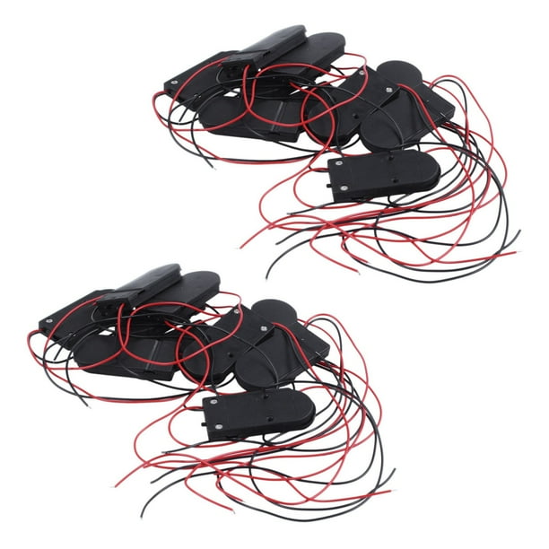 20 Pzs Interruptor ON / OFF 2 x 3V CR2032 Soporte de Bateria Pilas de Boton para LED