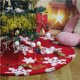 thumbnail image 3 of Ounissouiy Faldas de árbol de Navidad felpa Jacquard copo de nieve vestido de árbol de Navidad decoración de Navidad regalo perfecto para familiares y Kits de decoración para fiestas Numero 3 Ounissouiy HA042670-03, 3 of 6