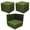 8 Buckle Lock Tile-Green-12"x12"/27 Piece, variant on Interlocking Grass Tiles 12 X 12 Inch Self-draining Artificial Squares For Patio Balcony U Shape Buckle System 6 Pack